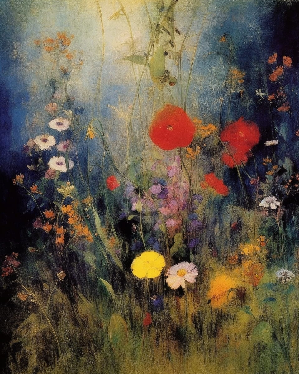 Tablou Flori de camp colorate