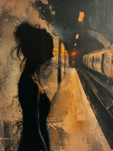 Asteptare pe peronul intunecat