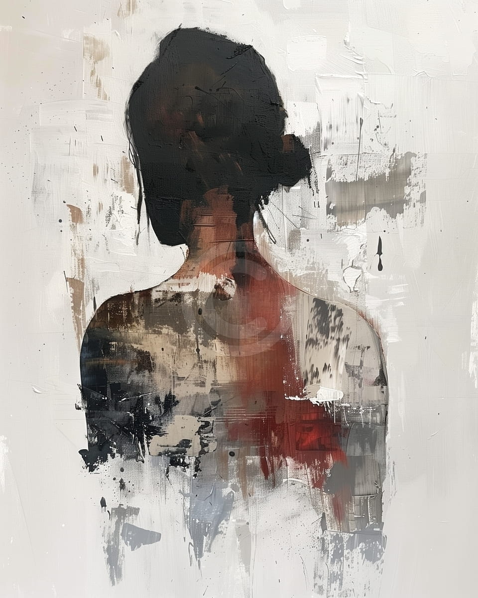 Tablou Silueta Feminina Abstracta