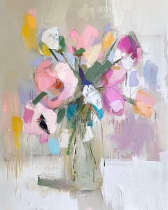 Buchet de flori in vaza