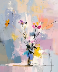 Flori delicate in vaza subtire