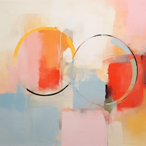 Cercuri si forme in culori calde