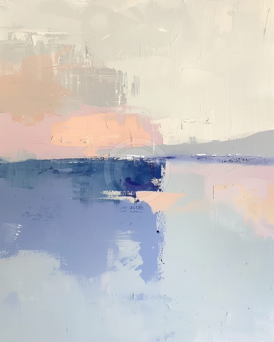 Tablou Orizont pastel peste ape linistite