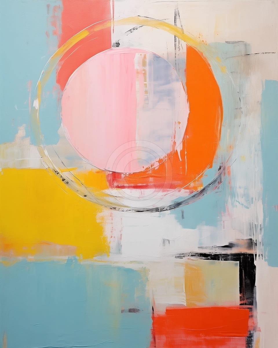 Tablou Cerc in compozitie colorata