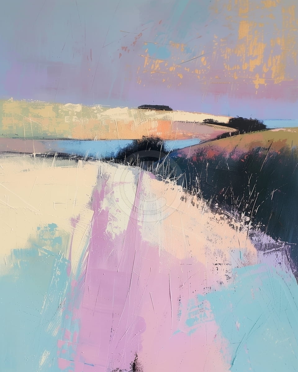 Tablou Peisaj in culori pastel