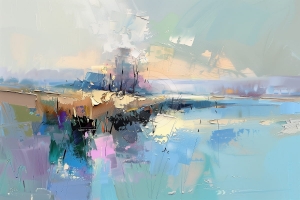 Reflecții pe malul lacului