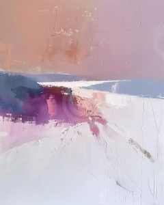 Peisaj abstract la apus