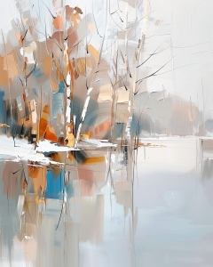 Reflecții de iarna in padure