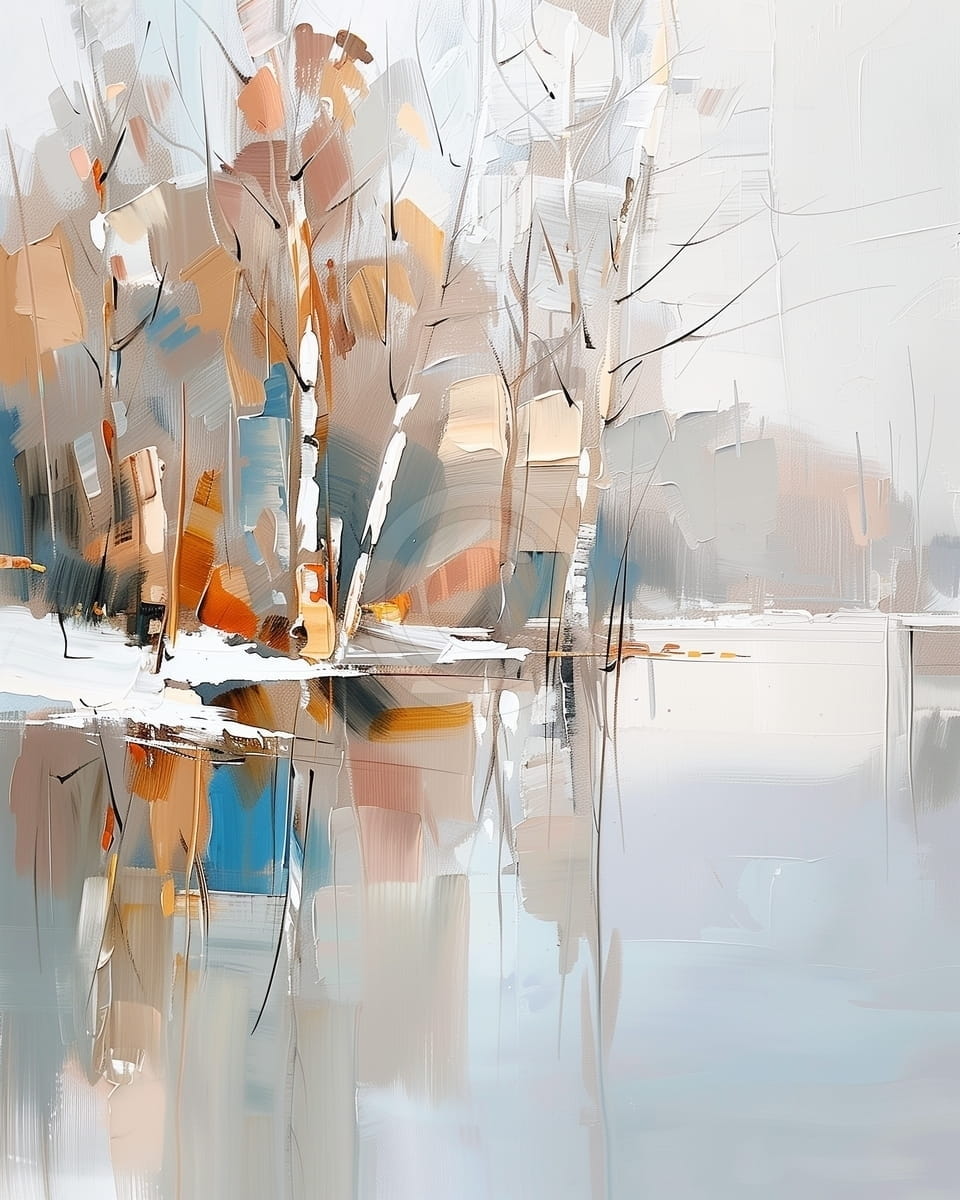 Tablou Reflecții de iarna in padure