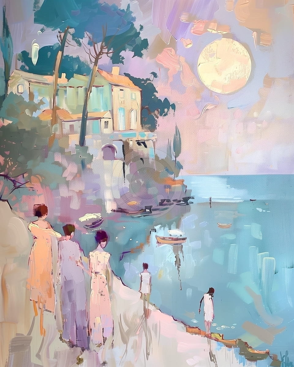 Tablou Plimbare sub luna plina