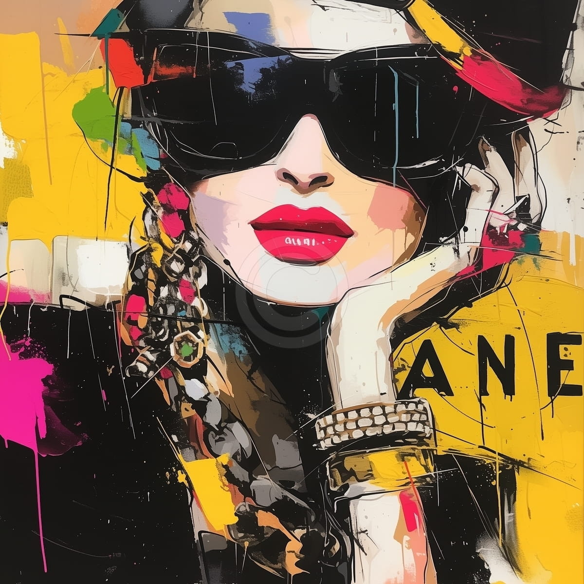 Tablou Femeie glam in stil pop art