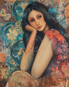 Femeie in tonuri orientale