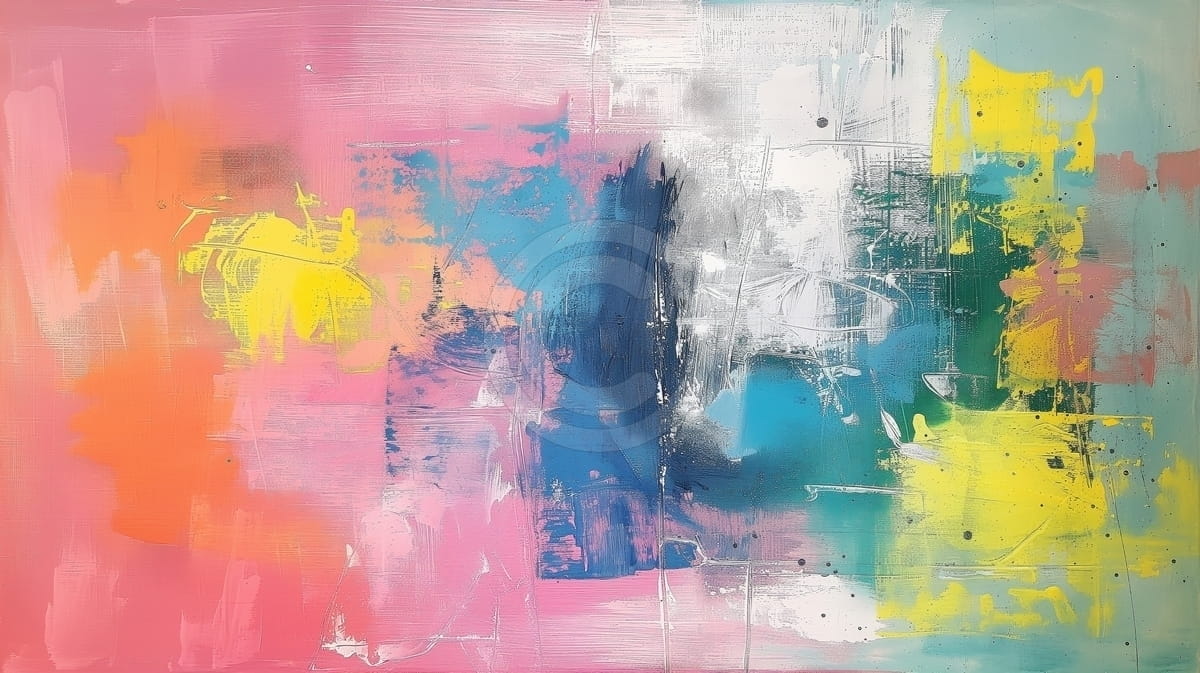 Tablou Explozie de culori abstracte