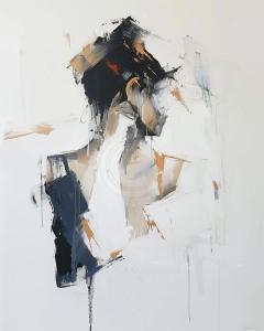 Portret abstract in profil