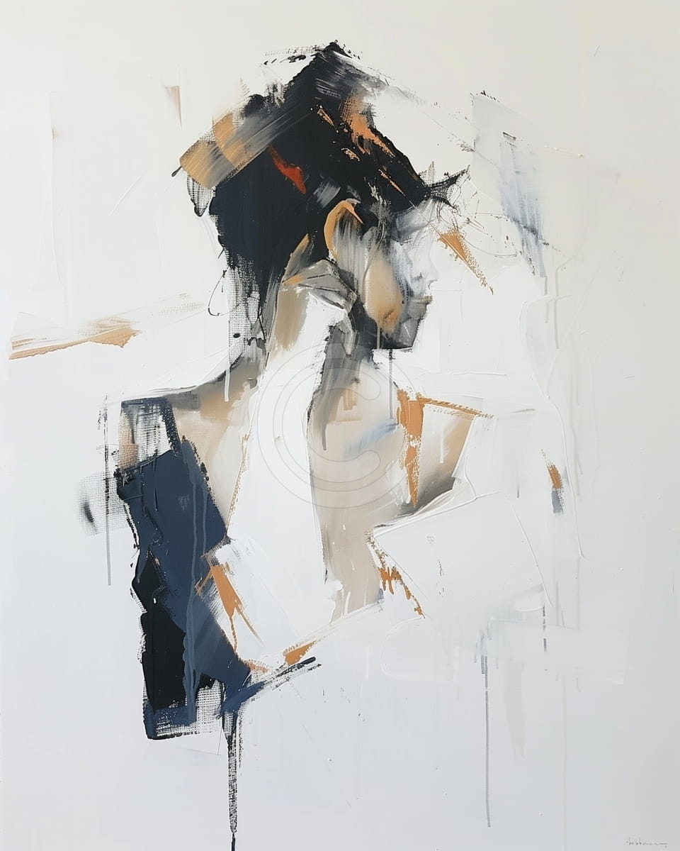 Tablou Portret abstract in profil