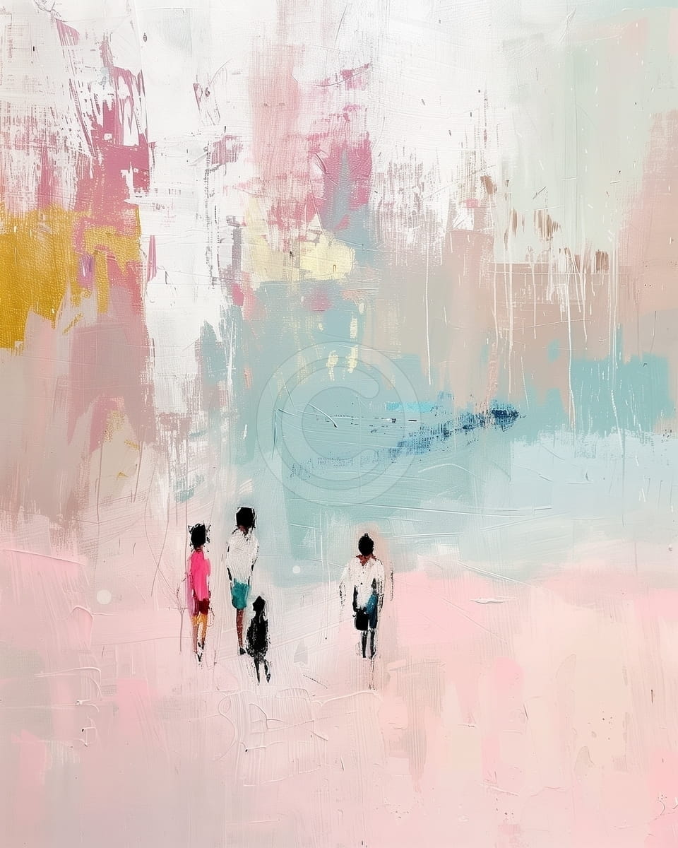 Tablou Familie in plimbare