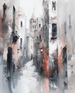 Straduta veche cu turn