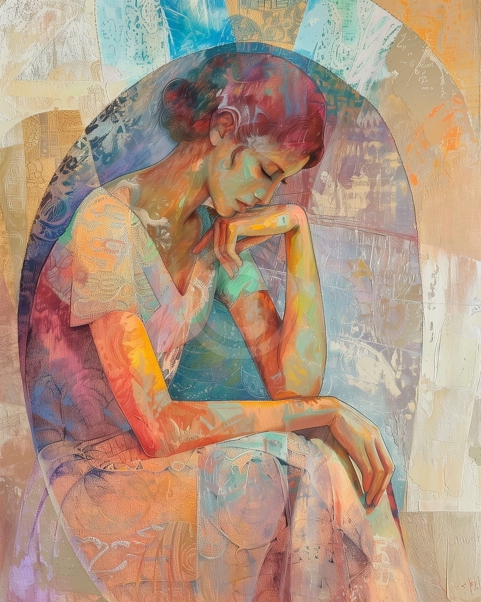 Tablou Femeie in ganduri