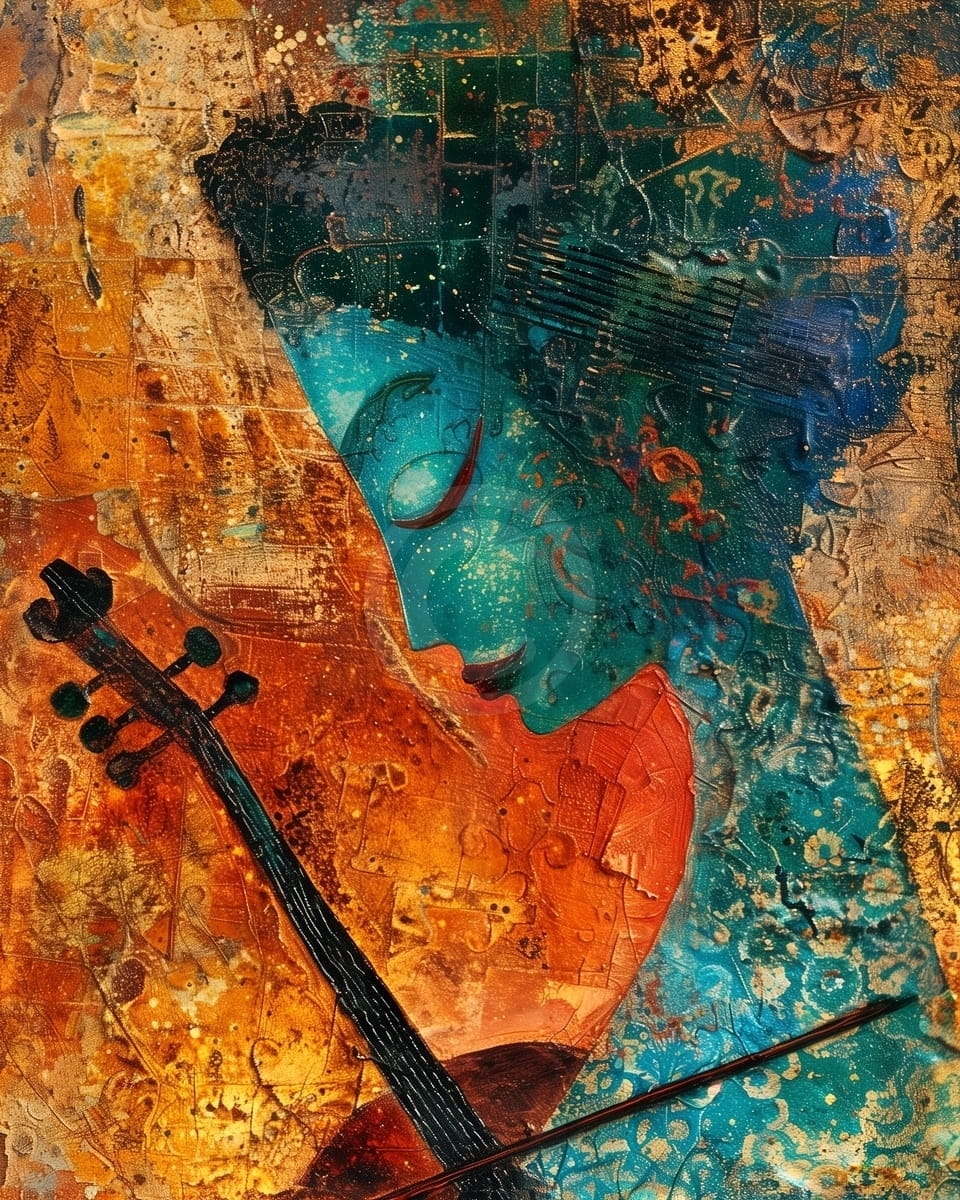 Tablou Portret muzical abstract