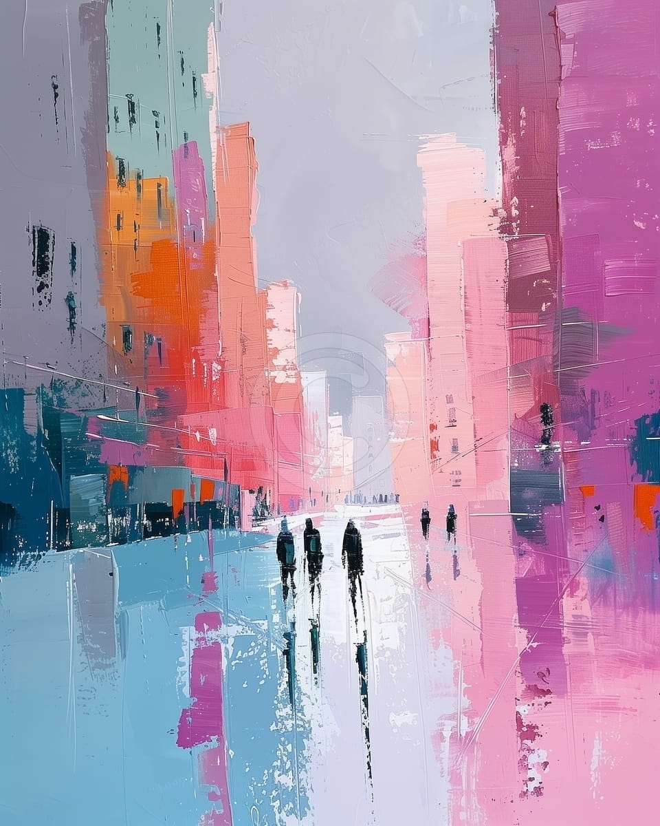 Tablou Strada in oras modern
