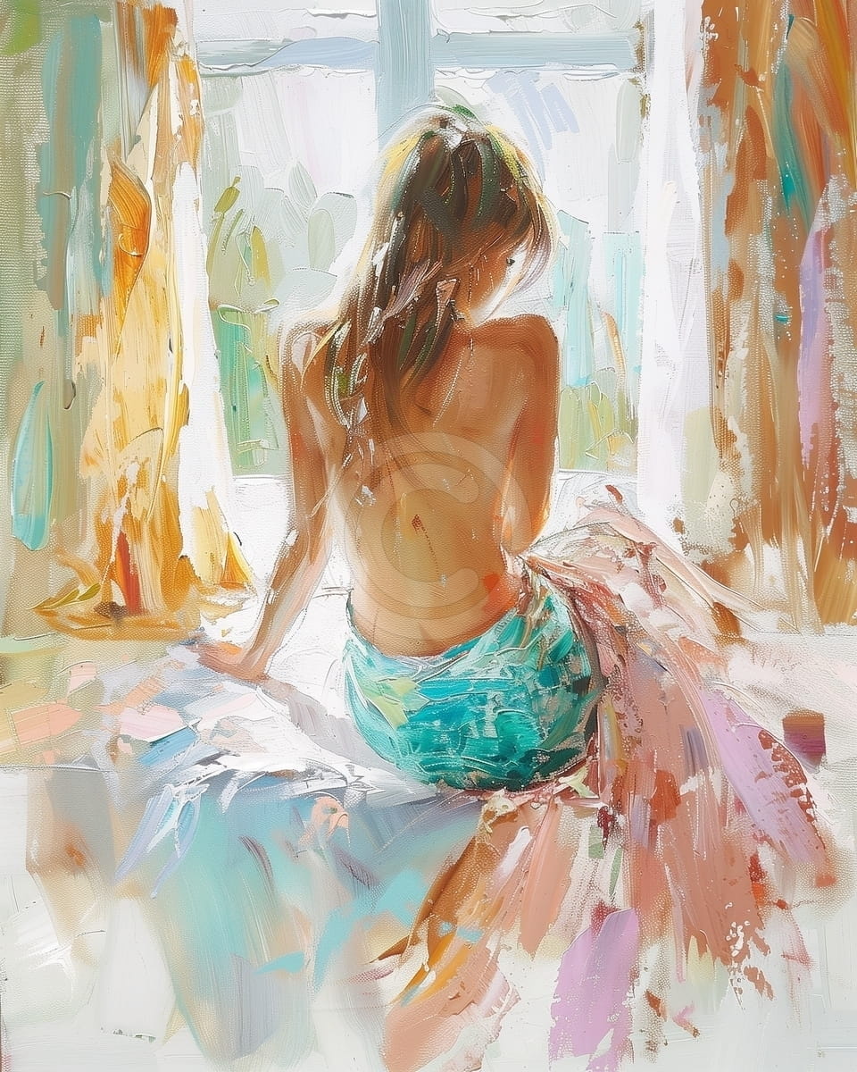 Tablou Femeie la fereastra