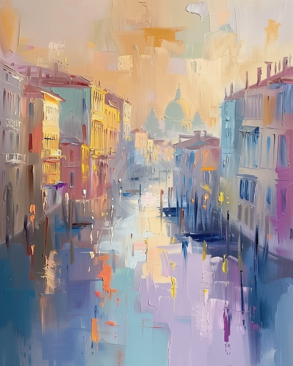 Tablou Apus pe Grand Canal, Venetia