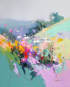 Flori salbatice pe colina