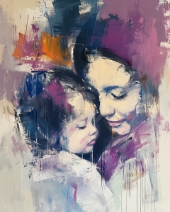 Mama si copil in imbratisare