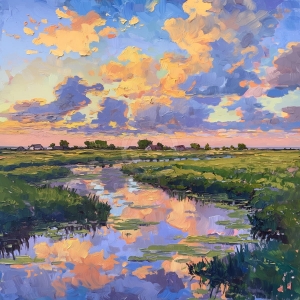 Apus peste campul cu apa