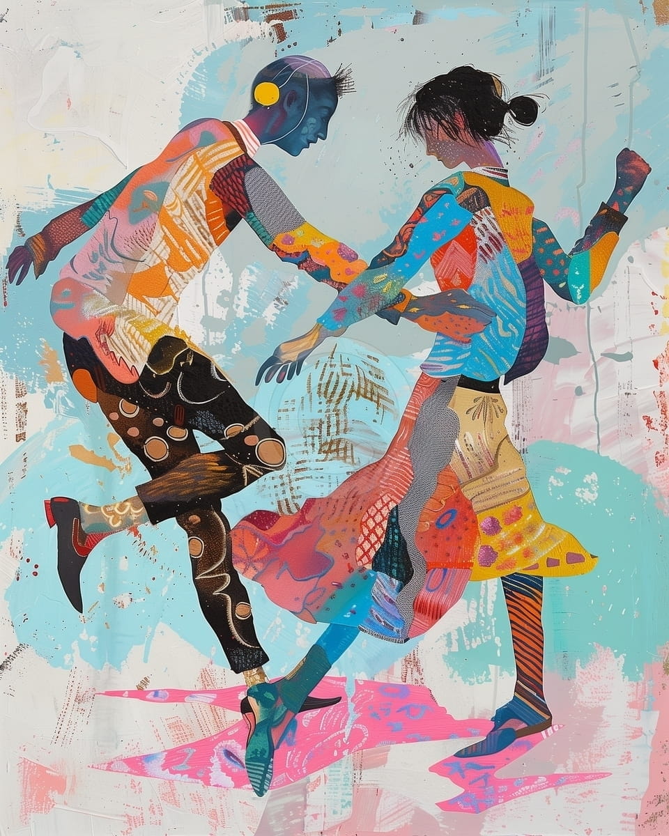 Tablou Cuplu dansand modern