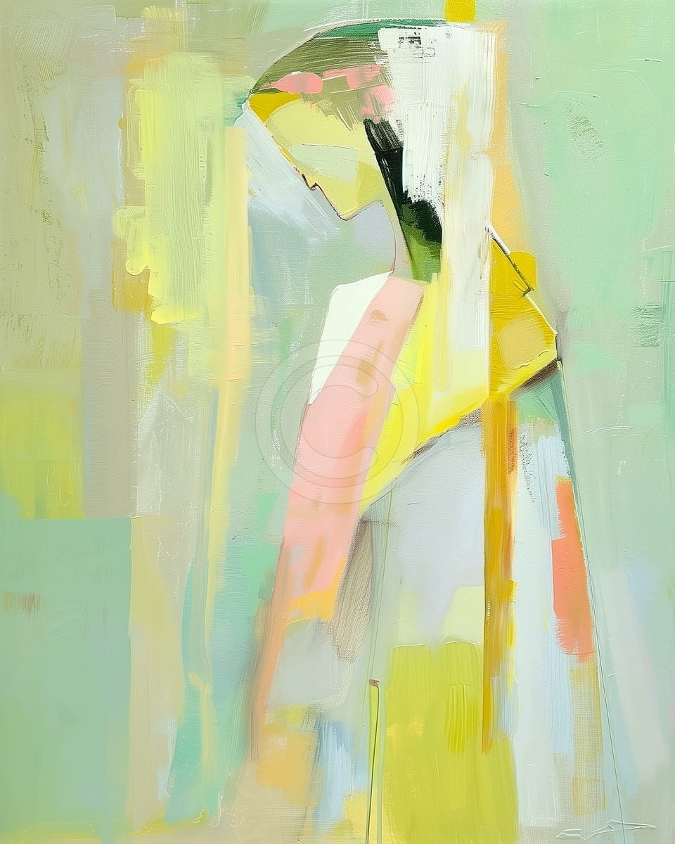 Tablou Silueta in lumina pastel