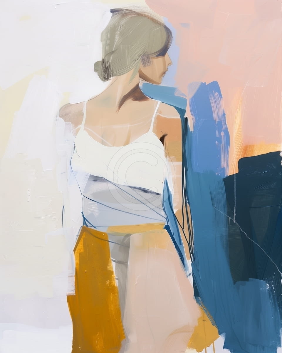 Tablou Femeie la apus