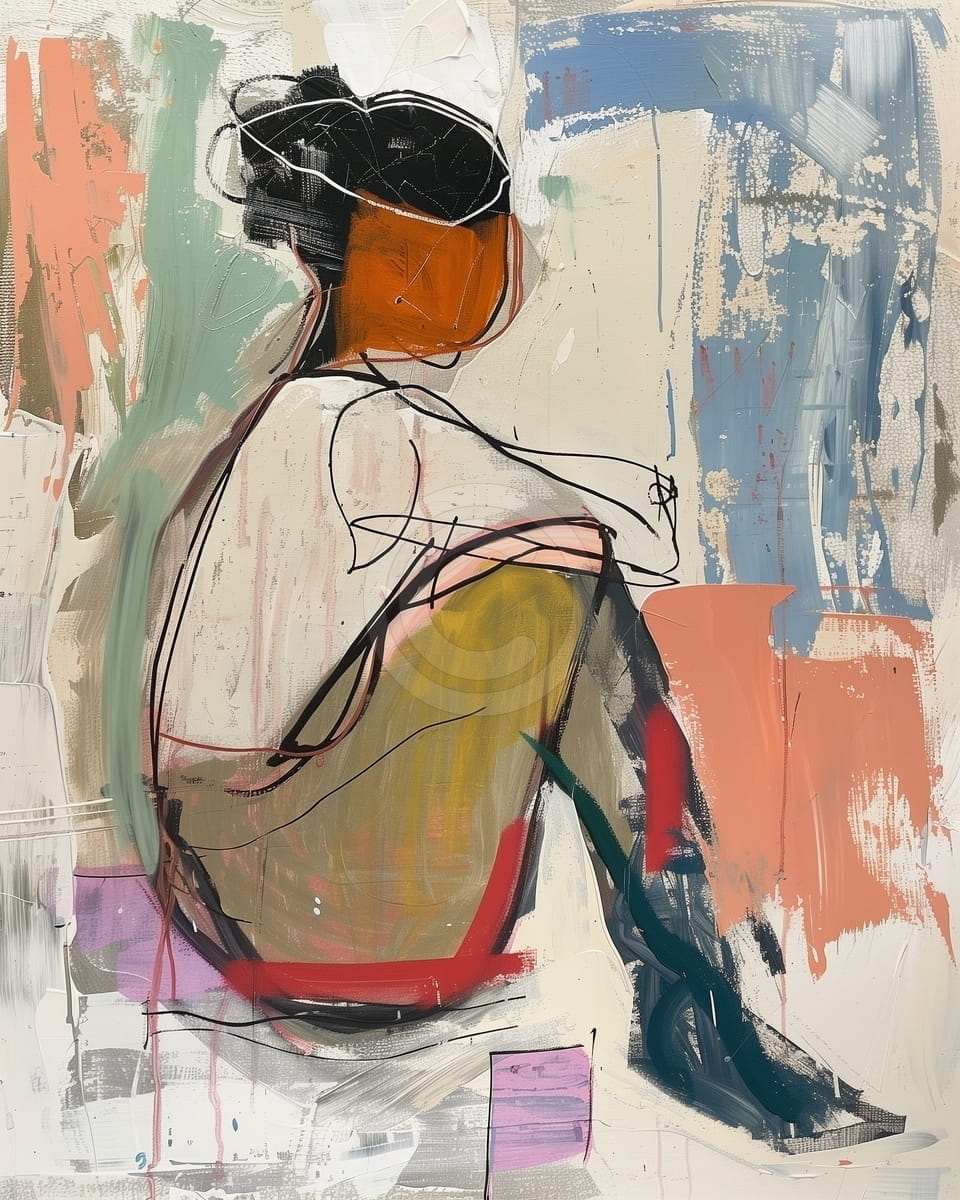 Tablou Femeie in reflectie