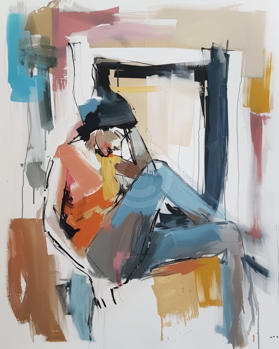 Tablou Femeie la fereastra