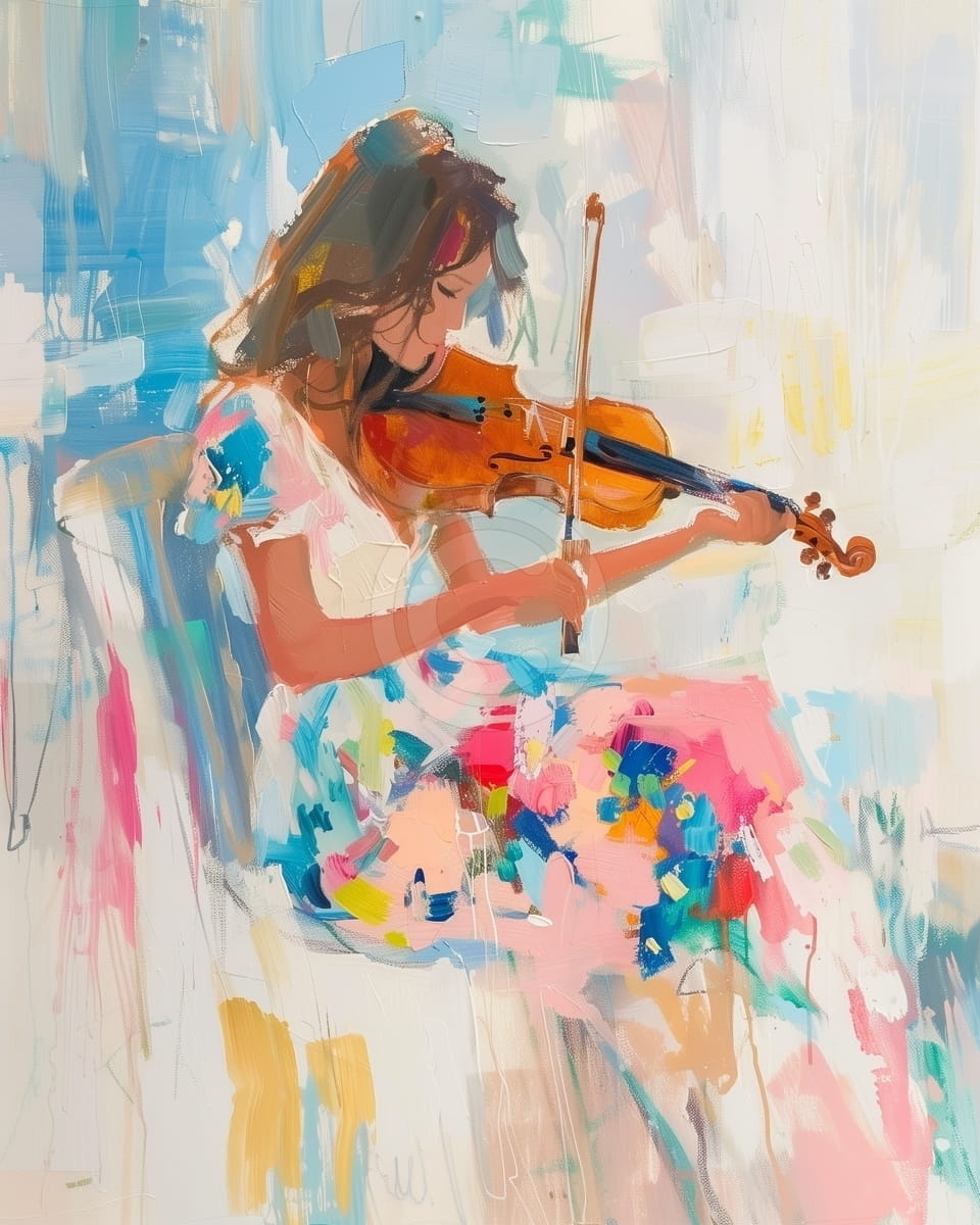 Tablou Fata cu vioara