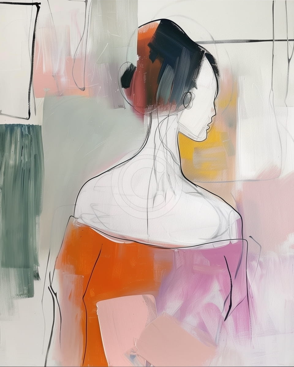 Tablou Silueta feminina moderna