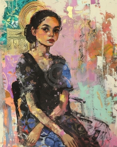 Portret oriental modern