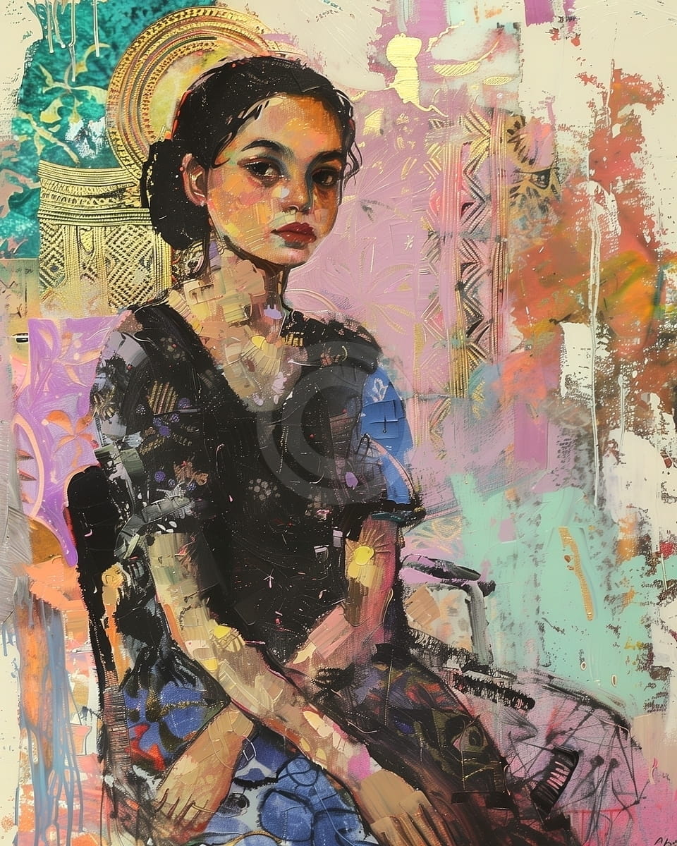 Tablou Portret oriental modern