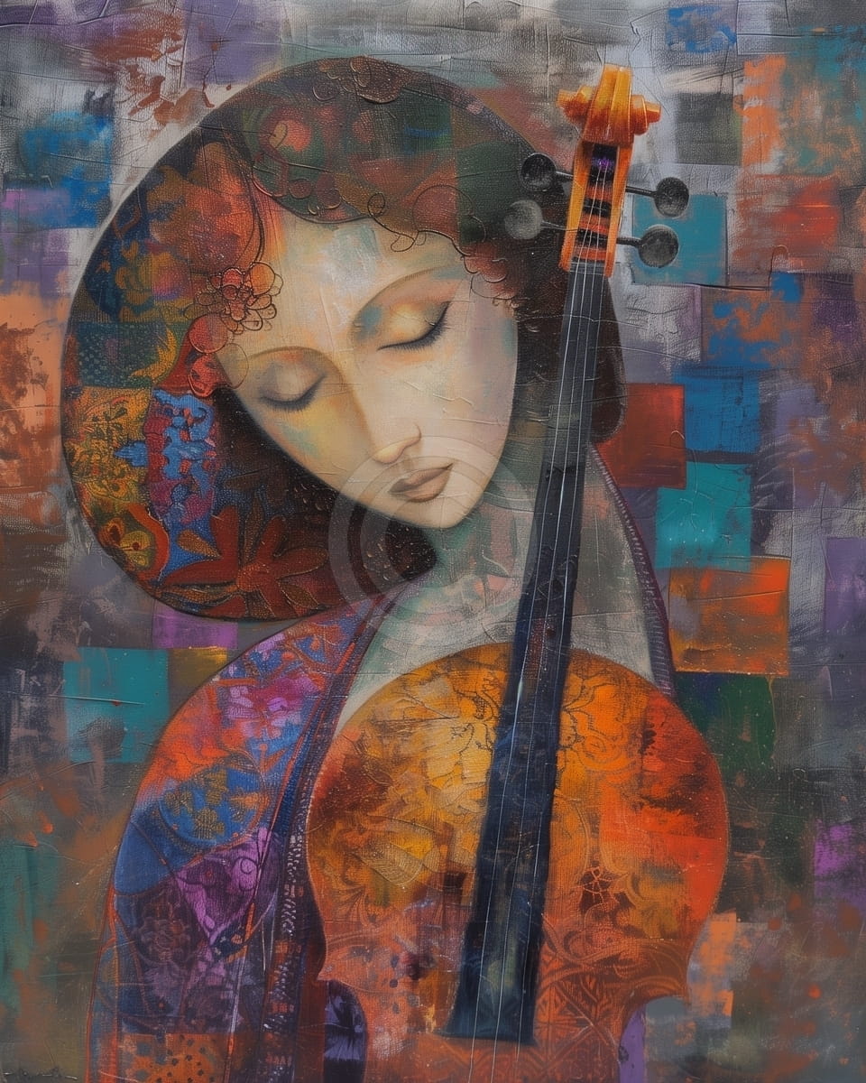 Tablou Fata cu vioara