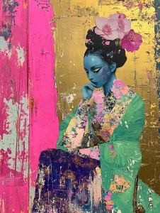 Geisha in vis cromatic