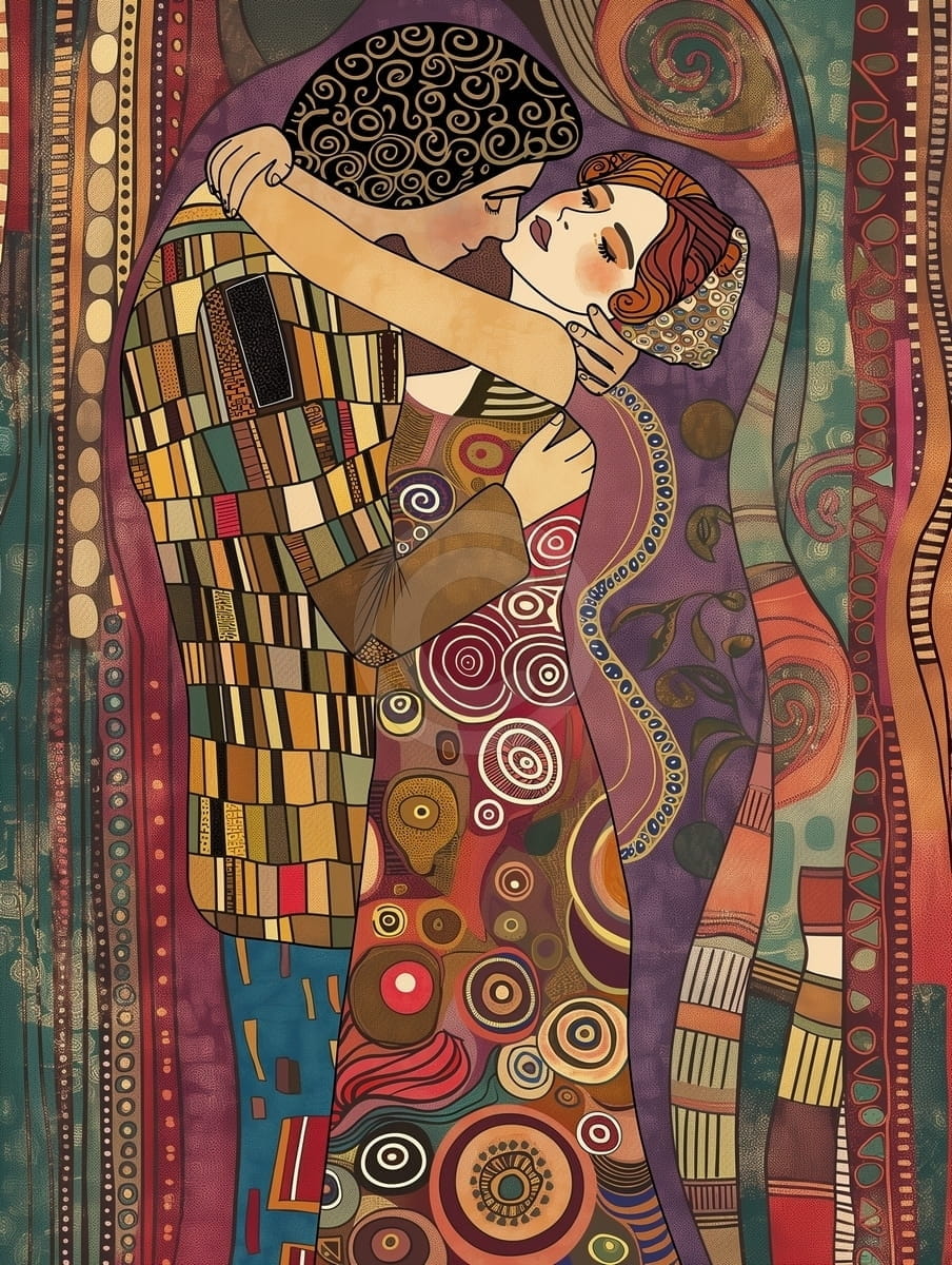 Tablou Cuplu in imbratisare