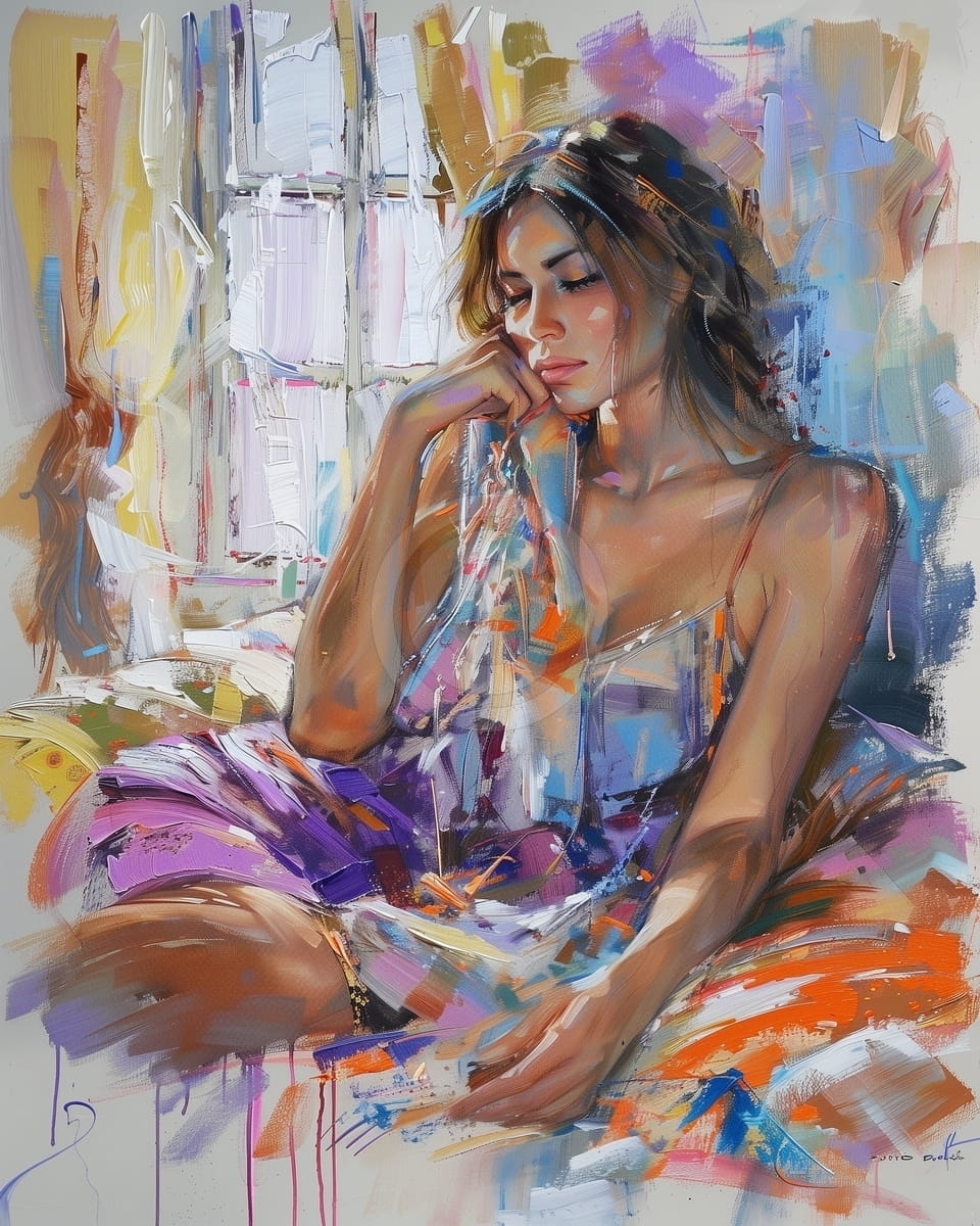 Tablou Femeie in lumina dupa-amiezii