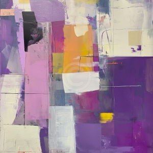 Echilibru in violet si auriu