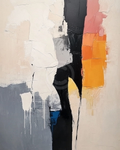 Compozitie moderna in tonuri contrastante