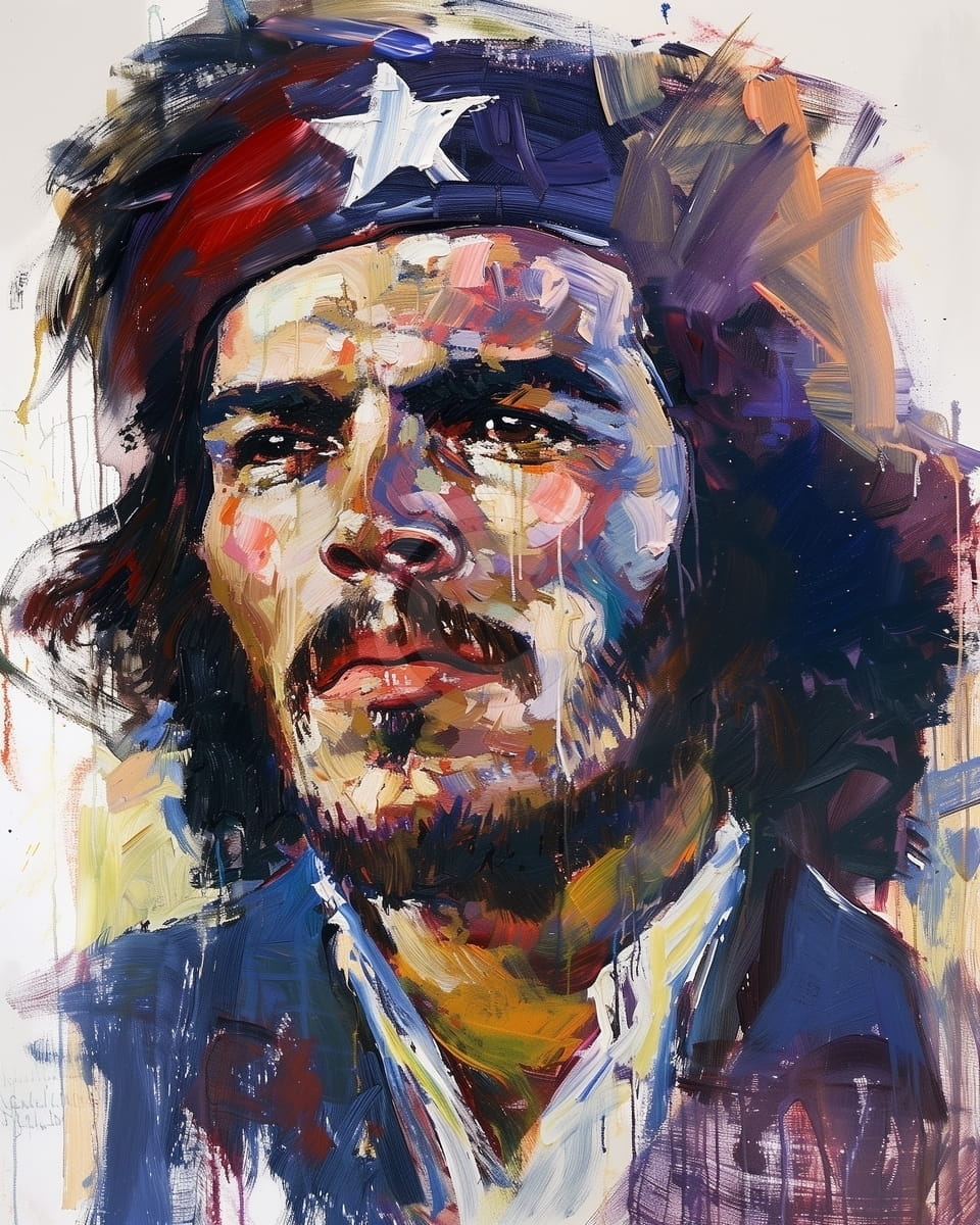 Tablou Portret expresionist Che Guevara