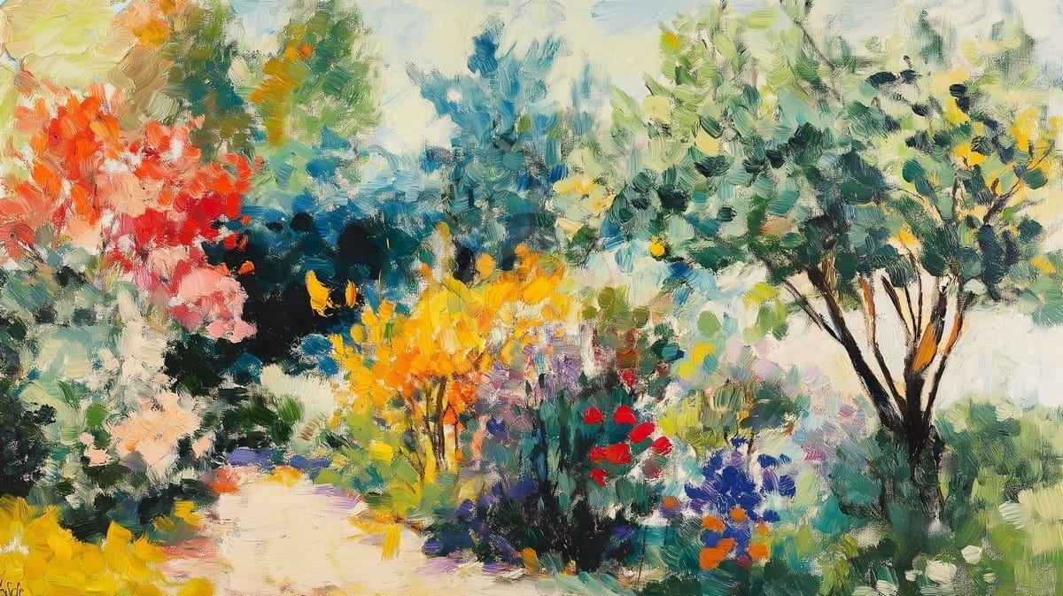 Tablou Gradina in zile de vara