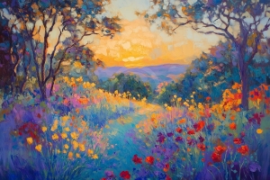 Apus printre flori salbatice