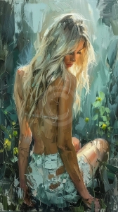 Femeie in lumina verii