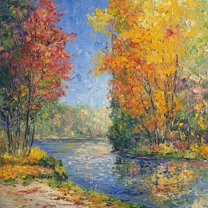 Toamna pe malul raului