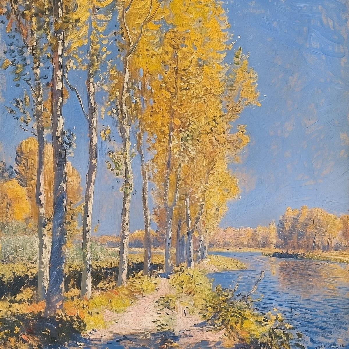 Tablou Alea langa rau